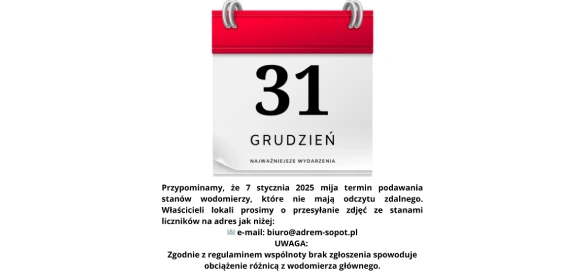 kartka z kalendarza 31 Grudzień, najważniejsze wydarzenia